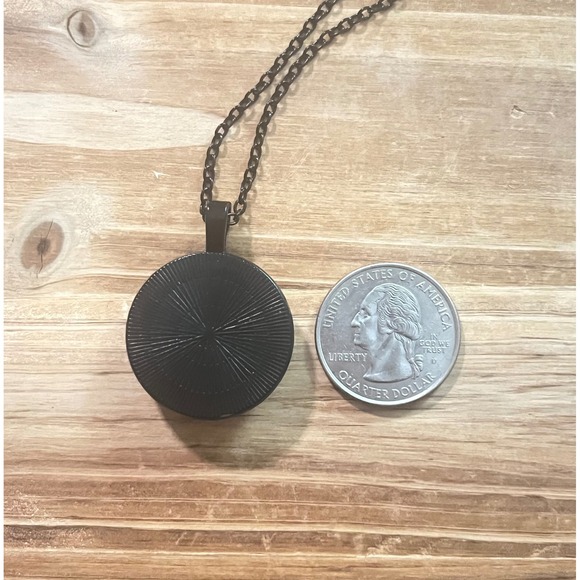 Pisces Zodiac Astrology Sign Glass Cabochon On Black Chain Pendant Necklace -New - Picture 4 of 6